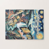 Yellowstone National Park Lower Falls Vibrant ジグソーパズル (横)