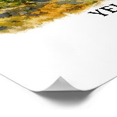 Yellowstone National Park Montana Poster, Custom ポスター (角)