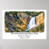 Yellowstone National Park Montana Poster, Custom ポスター (正面)