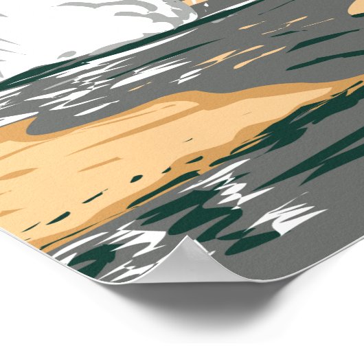 Yellowstone National Park Norris Geyser Basin ポスター (角)