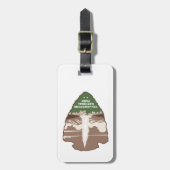 Yellowstone National Park Old Faithful Arrowhead ラゲッジタグ (正面縦)