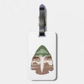 Yellowstone National Park Old Faithful Arrowhead ラゲッジタグ (裏面縦)