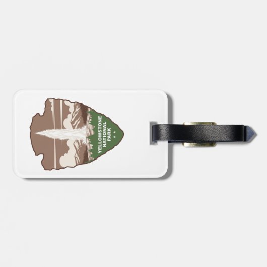 Yellowstone National Park Old Faithful Arrowhead ラゲッジタグ (裏面横)