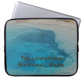 Yellowstone National Park Photo Blue Hot Springs ラップトップスリーブ