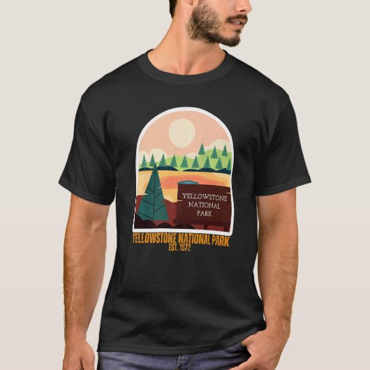Yellowstone National Park South Wyoming State Souv Tシャツ (正面)