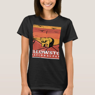 Yellowstone National Park Souvenir Grizzly Bear Wy Tシャツ
