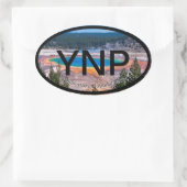 Yellowstone National Park Sticker 楕円形シール (バッグ)