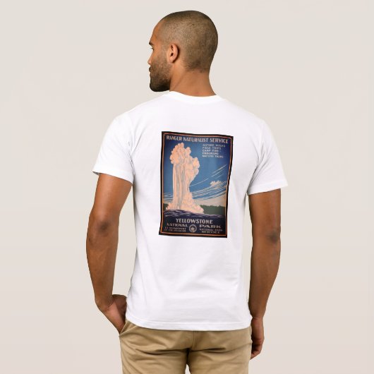 Yellowstone National Park Tシャツ (裏面フル)