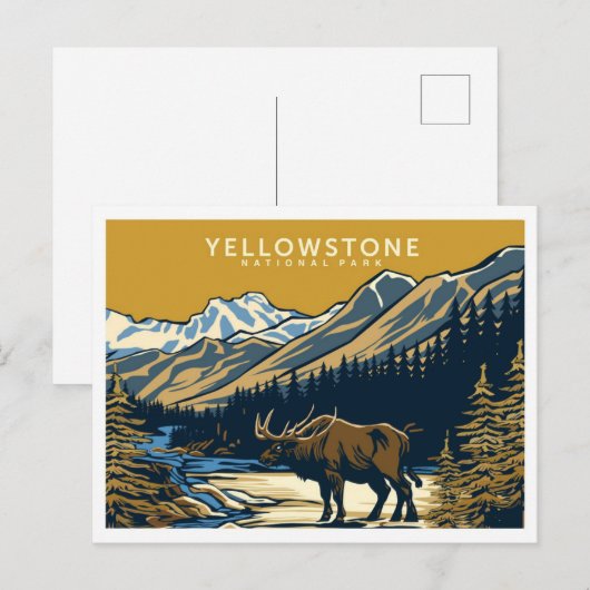 Yellowstone National Park United States Travel ポストカード (正面/裏面)