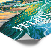 Yellowstone National Park Vibrant Bird Osprey ポスター (角)