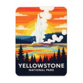 Yellowstone National Park – Vibrant Geyser マグネット (縦)