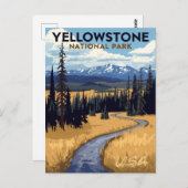 Yellowstone National Park Vintage ポストカード (正面/裏面)