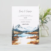 Yellowstone National Park Wedding 招待状 (スタンド正面)