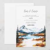 Yellowstone National Park Wedding 招待状 (正面/裏面)