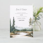 Yellowstone National Park Wedding 招待状 (スタンド正面)