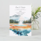 YELLOWSTONE NATIONAL PARK Wedding Invitation 招待状 (スタンド正面)