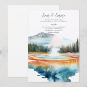 YELLOWSTONE NATIONAL PARK Wedding Invitation 招待状 (正面/裏面)