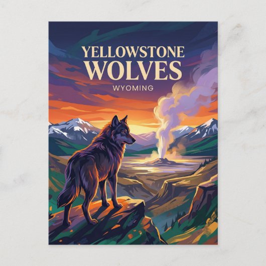 Yellowstone National Park Wyoming ポストカード (正面)