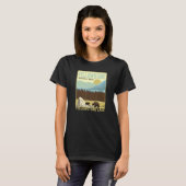 Yellowstone National Park Yellowstone Lake & Bears Tシャツ (正面フル)