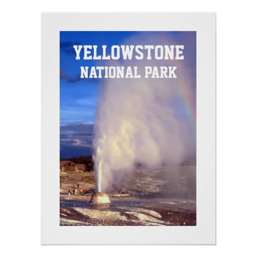 Yellowstone Nationalpark ポスター (正面)
