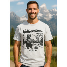 Yellowstone Road Trip 2025 Family Vacation Shirt Tシャツ