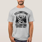 Yellowstone Rock and Roll Bear Tシャツ (正面)