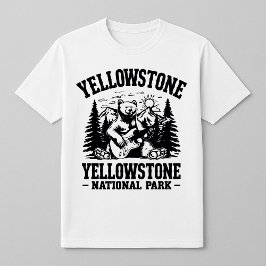 Yellowstone Rock and Roll Bear Tシャツ