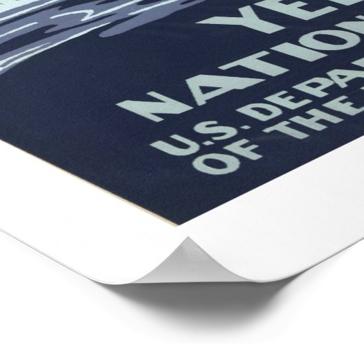 Yellowstone Vintage Travel ポスター (角)