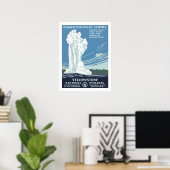 Yellowstone Vintage Travel ポスター (ホームオフィス)