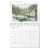 YELLOWSTONE WATERCOLORS 2026 CALENDAR カレンダー (3月 2027)