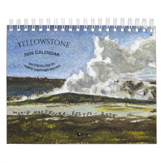 YELLOWSTONE WATERCOLORS 2026 CALENDAR カレンダー