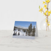 Yellowstone Winter Landscape Photography カード (黄色い花)