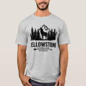 Yellowstone Wolf Wyoming T-Shirt Tシャツ (正面)