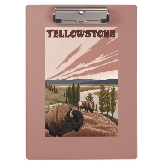 YellowstoneBison場面 クリップボード (正面)