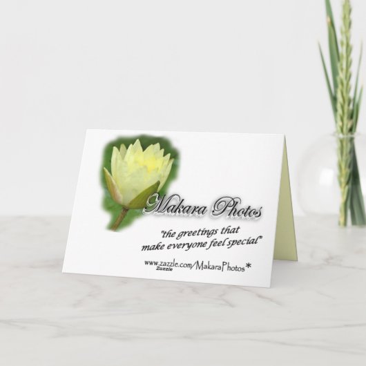 YellowWaterLily-カスタマイズ カード (裏面)