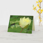 YellowWaterLily-カスタマイズ カード (黄色い花)