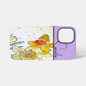 Yelow Daffodil Watercolor Daffodils Floral Flower iPhoneケース (裏面横)