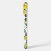 Yelow Daffodil Watercolor Daffodils Floral Flower iPhoneケース (左側面)