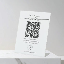 YELPレビューQRコード 台座サイン