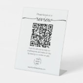 YELPレビューQRコード 台座サイン (正面)