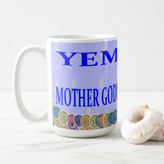 Yemanya Mother Goddess of the海 コーヒーマグカップ (ドーナツ)