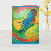 Yemayaカード カード (黄色い花)