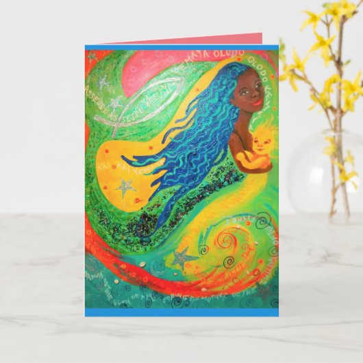 Yemayaカード カード (黄色い花)