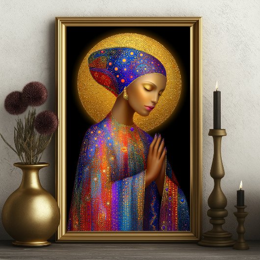 Yemaya Godddess of Love Protection Healingポートレート ポスター