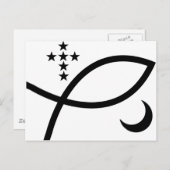 Yemaya Veve in Black ポストカード (正面/裏面)