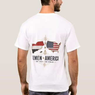 YEMEN × AMERICA Tシャツ - ひとつの根と二つの世界
