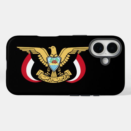 Yemeni coat of arms Case-Mate iPhoneケース (裏面 (横))