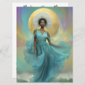 Yemoja:女神の祭壇の瞑想カード (正面/裏面)