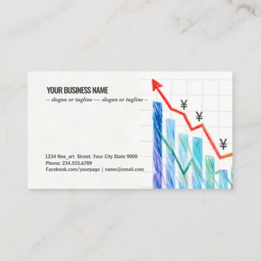 Yen Currency Growth Chart 名刺 (裏面)