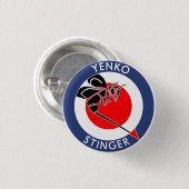 Yenko Stinger ビンテージ デザイン 缶バッジ (正面&裏面)